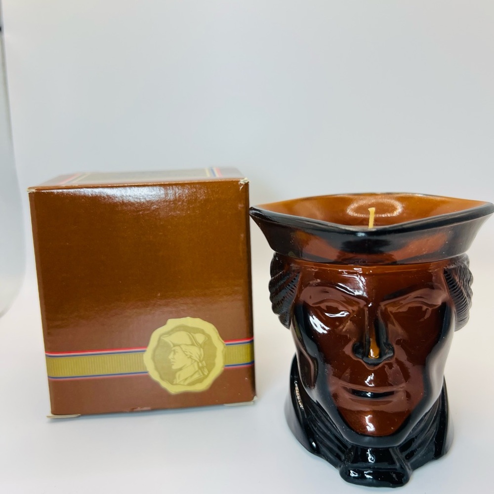 Vintage Avon Revolutionary Soldier Smoker’s Candle Mug with Original Box
